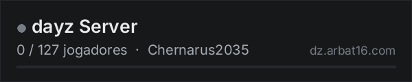 dayz Server na lista de servidores de DayZ da AR16
