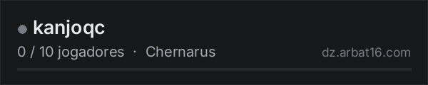 kanjoqc na lista de servidores de DayZ da AR16