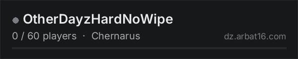 OtherDayzHardNoWipe on the AR16 DayZ server list