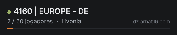 4160 | EUROPE - DE na lista de servidores de DayZ da AR16