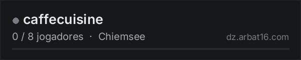 caffecuisine na lista de servidores de DayZ da AR16