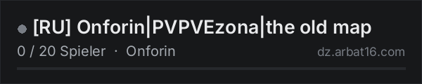RU Onforin|PVPVEzona|the old map in der DayZ-Serverliste von AR16