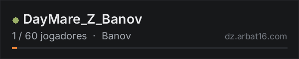 DayMare_Z_Banov na lista de servidores de DayZ da AR16