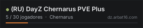 (RU) DayZ Chernarus PVE Plus na lista de servidores de DayZ da AR16
