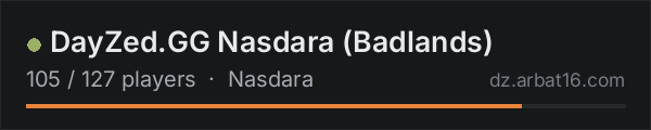 DayZed.GG Nasdara (Badlands) on the AR16 DayZ server list