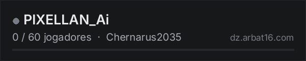 PIXELLAN_Ai na lista de servidores de DayZ da AR16