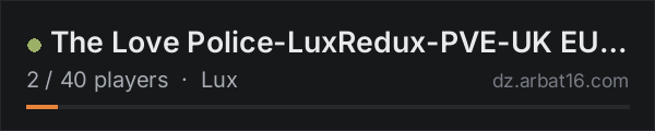 The Love Police-LuxRedux-PVE-UK EU-Trader-Loot-Drugs-Airdrops on the AR16 DayZ server list