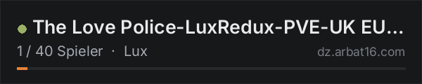 The Love Police-LuxRedux-PVE-UK EU-Trader-Loot-Drugs-Airdrops in der DayZ-Serverliste von AR16