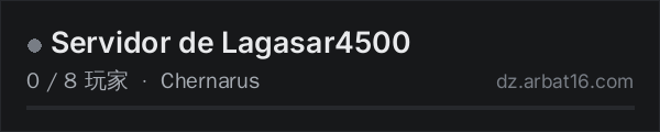AR16 DayZ 服务器列表中的 Servidor de Lagasar4500