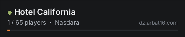 Hotel California on the AR16 DayZ server list