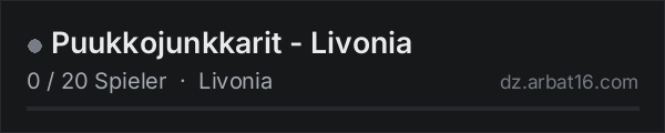 Puukkojunkkarit - Livonia in der DayZ-Serverliste von AR16