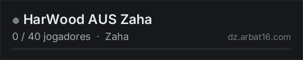 HarWood AUS Zaha na lista de servidores de DayZ da AR16