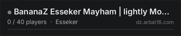 BananaZ Esseker Mayham | lightly Modded | PVP with AI's on the AR16 DayZ server list