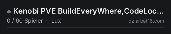 Kenobi PVE BuildEveryWhere,CodeLock,CarKey,No Trade in der DayZ-Serverliste von AR16