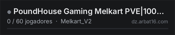 PoundHouse Gaming Melkart PVE|100k|Helis|Boats|Monsters|Fishing na lista de servidores de DayZ da AR16