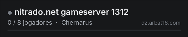 nitrado.net gameserver 1312 na lista de servidores de DayZ da AR16
