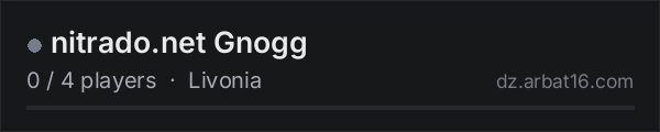 nitrado.net Gnogg on the AR16 DayZ server list