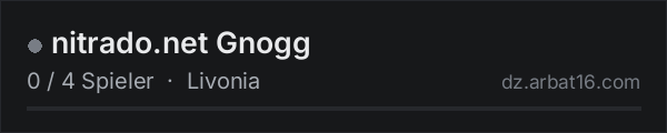 nitrado.net Gnogg in der DayZ-Serverliste von AR16