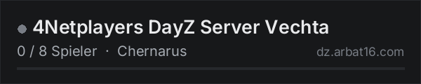 4Netplayers DayZ Server Vechta in der DayZ-Serverliste von AR16