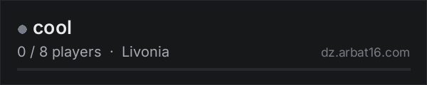 cool on the AR16 DayZ server list