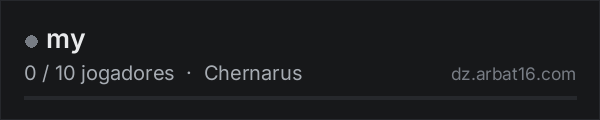 my na lista de servidores de DayZ da AR16