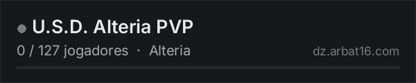 U.S.D. Alteria PVP na lista de servidores de DayZ da AR16