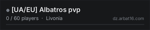 [UA/EU] Albatros pvp on the AR16 DayZ server list