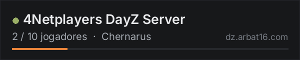 4Netplayers DayZ Server na lista de servidores de DayZ da AR16