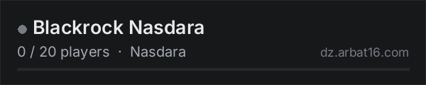 Blackrock Nasdara on the AR16 DayZ server list