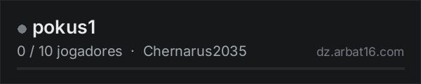 pokus1 na lista de servidores de DayZ da AR16