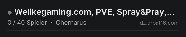 Welikegaming.com, PVE, Spray&Pray, Get 100k kills on zeds and y in der DayZ-Serverliste von AR16