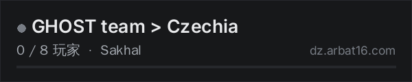 AR16 DayZ 服务器列表中的 GHOST team > Czechia