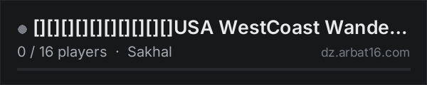 [][][][][][][][][][]USA WestCoast Wander Crew |PVE |Casual Fun on the AR16 DayZ server list