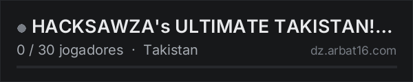 HACKSAWZA's ULTIMATE TAKISTAN! WIP - coming soon! FAVOURITE NOW na lista de servidores de DayZ da AR16