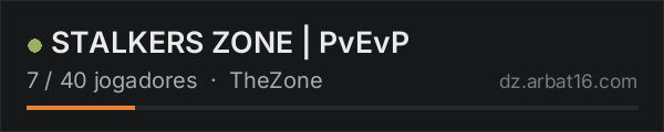STALKERS ZONE | PvEvP na lista de servidores de DayZ da AR16