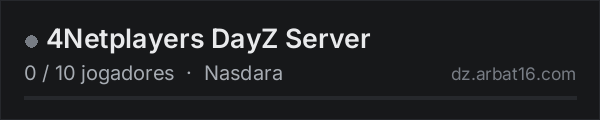 4Netplayers DayZ Server na lista de servidores de DayZ da AR16