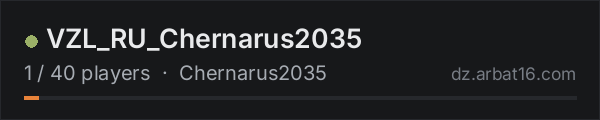 VZL_RU_Chernarus2035 on the AR16 DayZ server list