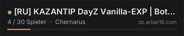 [RU] KAZANTIP DayZ Vanilla-EXP | Bot | PvP in der DayZ-Serverliste von AR16
