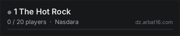 1 The Hot Rock on the AR16 DayZ server list