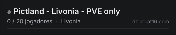 Pictland - Livonia - PVE only na lista de servidores de DayZ da AR16