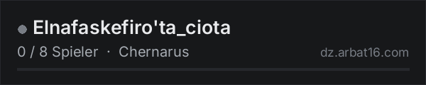 Elnafaskefiro'ta_ciota in der DayZ-Serverliste von AR16