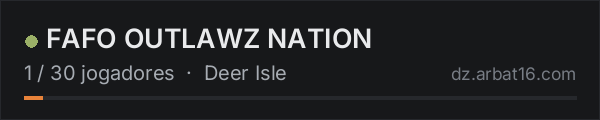 FAFO OUTLAWZ NATION na lista de servidores de DayZ da AR16