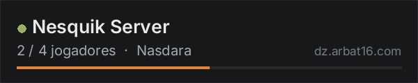 Nesquik Server na lista de servidores de DayZ da AR16