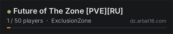 Future of The Zone PVERU on the AR16 DayZ server list