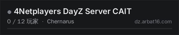 AR16 DayZ 服务器列表中的 4Netplayers DayZ Server CAIT