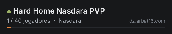 Hard Home Nasdara PVP na lista de servidores de DayZ da AR16