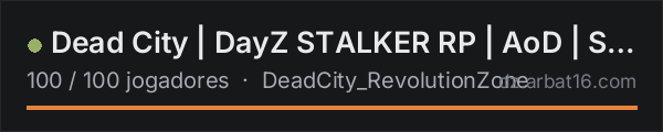 Dead City | DayZ STALKER RP | AoD | Shadow of Chernobyl na lista de servidores de DayZ da AR16