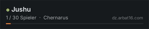 Jushu in der DayZ-Serverliste von AR16