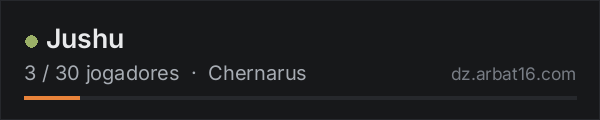 Jushu na lista de servidores de DayZ da AR16