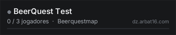 BeerQuest Test na lista de servidores de DayZ da AR16